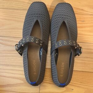 Rothy's Women's Charcoal Mary Jane Flats